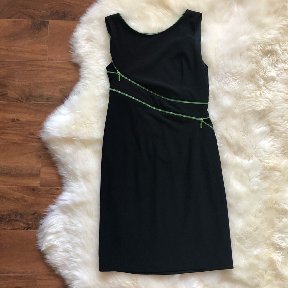 Joseph Ribkoff Sleeveless Zipper Sheath Dress 8